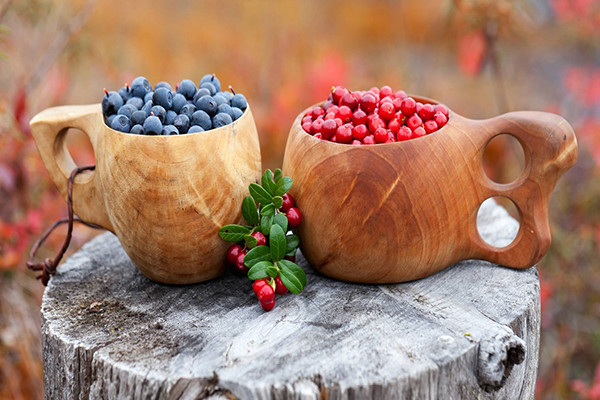 핀란드 사람들은 매년 수확한 베리를 잼으로 만들거나 냉동해두었다가, 긴 겨울 동안 귀리 등 곡물로 만든 죽이나 파이 등에 곁들여 먹는다. 사진/ 핀란드관광청