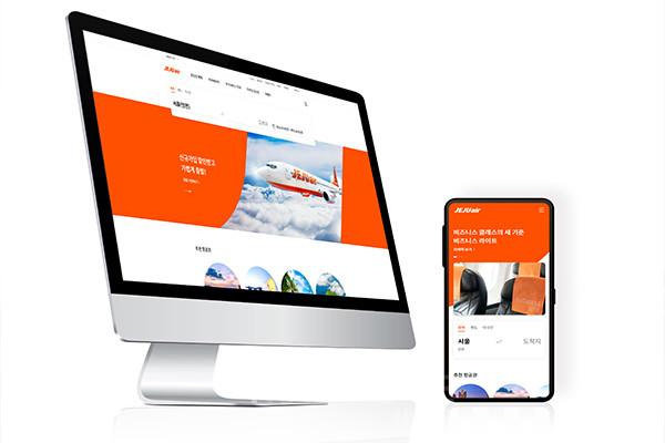 제주항공은 홈페이지 및 모바일 앱 예약 페이지 업그레이드 등 원하는 정보 한눈에 볼 수 있는 차세대 고객서비스시스템을 도입했다. 사진/ 제주항공