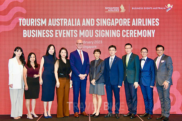 호주관광청은 싱가포르항공과 호주 마이스 산업 활성화를 위한 3개년 마케팅 업무협약을 체결했다. 사진/호주관광청