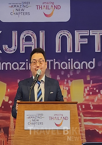 NFT 개발사인 수박의 손준 대표는 이번 프로젝트가 한국, 태국 간 더 많은 관광 및 경제 순환을 촉진하기 위해 기여하길 바란다"라며 "태국정부관광청과 함께 더 많은 태국 현지 기업들과의 파트너십 네트워크를 만들고자 한다"고 말했다. 사진/김효설 기