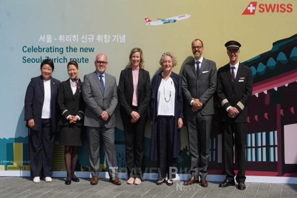 5월 9일 오전 스위스대사관에서는 주한 스위스 대사를 비롯해 스위스국제항공 이사회 임원과 한국 지사장, 승무원, 스위스정부관광청 한국 지사장이 참석한 가운데 기자간담회가 열렸다. 사진/김효설 기자