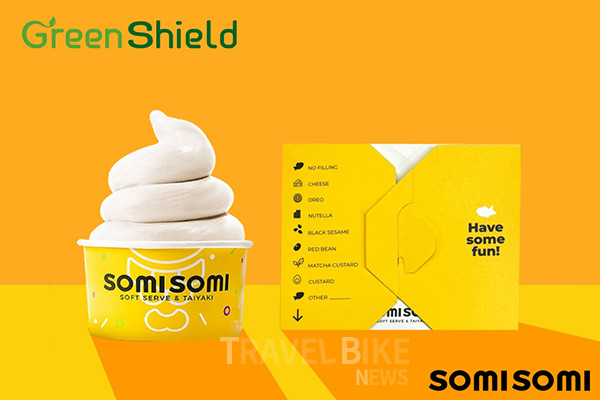한국제지는 미국 아이스크림 브랜드 ‘소미소미(SomiSomi)’의 아이스크림 용기와 박스에 자사의 친환경 포장재 ‘그린실드(Green Shield)’를 사용했다고 밝혔다. 사진/한국제지