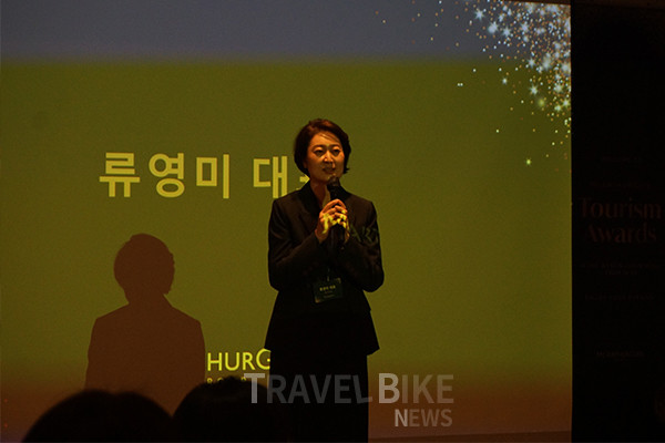 류영미 대표는 “지난 12년간 이어온 업계 파트너들과의 협업이 한국 시장의 성장을 견인했다”며, “이번 투어리즘 어워즈를 통해 변함없는 지지와 성원을 보내주신 모든 분들께 감사의 마음을 전한다”고 밝혔다. 사진/김효설 기자