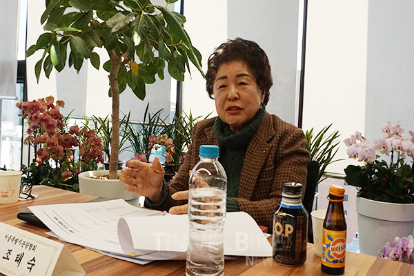 조 회장은 코로나 팬데믹 이후 시장에 인력난 해소를 위한 역할을 해온 만큼 이른바 ‘사람’에 맞춰진 사업들이 진행되고 있다고 밝혔다. 사진/김효설 기자