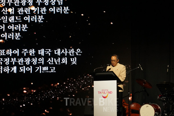 타니 쌩랏(Tanee Sangrat) 주한태국대사는 지난해 186만 8945명의 한국인이 태국을 방문하여 작년 목표 수치를 넘는 성과를 보였다. 이러한 양국의 관광산업은 태국인과 한국인 간의 유대를 강화하는 데 중요한 역할을 하고 있다고 밝혔다. 사진/김효설 기자