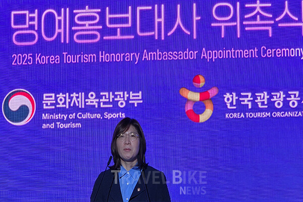 장미란 문체부 제2차관은 "광고 캠페인은 수도권이 아닌 지방 관광지에 초점을 맞췄다"라며 "외국인 관광객들이 K-콘텐츠와 연계된 광고를 보고 여행지를 찾는 계기가 되길 바란다"라고 했다. 사진/김효설 기자