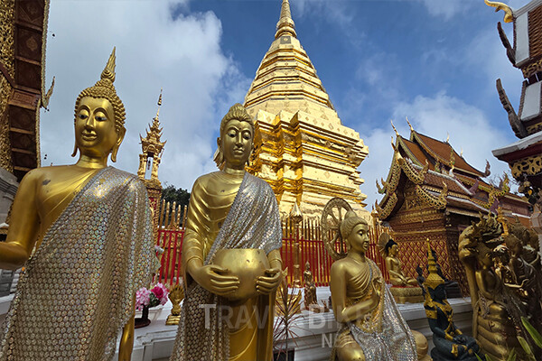 북부 태국의 문화 중심지 치앙마이의  왓 프라탓 도이수텝(Wat Phra That Doi Suthep). 사진/김효설 기자