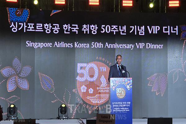비노드 칸난(Vinod Kannan) 수석 부사장은 “1975년 첫 취항 이후 한국은 싱가포르항공의 가장 중요한 시장 중 하나였다”며 “한국 고객의 변함없는 신뢰에 감사드리며, 앞으로도 혁신과 품격으로 여행의 새로운 기준을 만들어가겠다”라고 말했다. 사진/김효설 기자