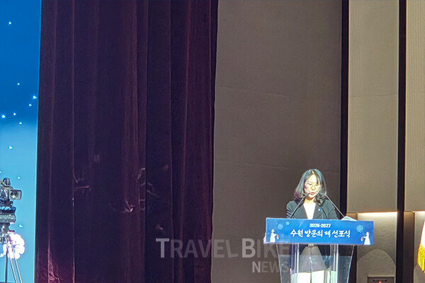 선은임 문화관광체육국장은 2026년 수원화성 축성 230주년, 2027년 유네스코 지정 30주년을 계기로 도시 브랜드를 세계 수준으로 끌어올리겠다고 밝혔다. 사진/김효설 기자