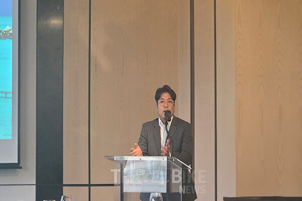 장동선 젠트래블 대표는 "유가 안정과 시장 회복에 대한 기대감이 있는 만큼 몰디브 프리미엄 리조트의 경쟁력을 다시 소개하고 업계와 함께 시장을 활성화하기 위해 이번 로드쇼를 준비했다"고 말했다. 사진/김효설 기자